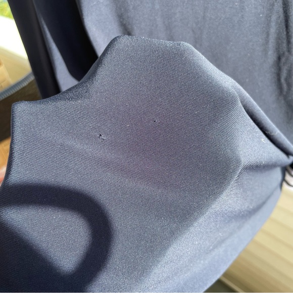 Joseph Ribkoff Midnight Blue/Vanilla One-Shoulder Boxy Top Size 16 (NWT) - Picture 8 of 10